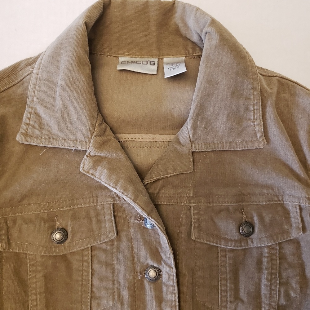 Chico's Corduroy jacket size 0